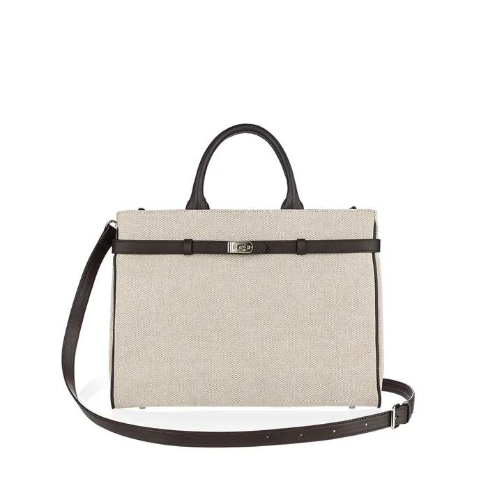 Laurent Bag_35_Canvas Brown