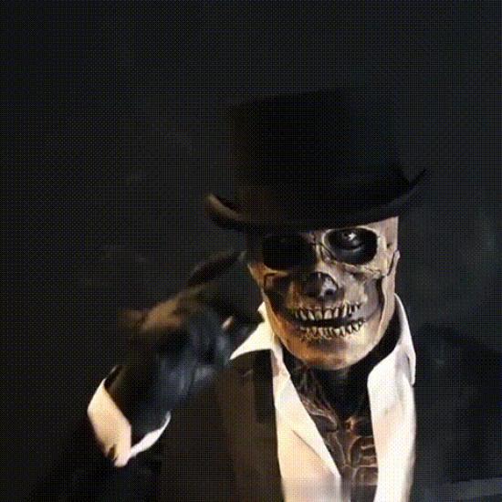 

Horror Brain-Blasting Headgear, Funny and Scary Screaming Latex Mask, Halloween Skull Mask
