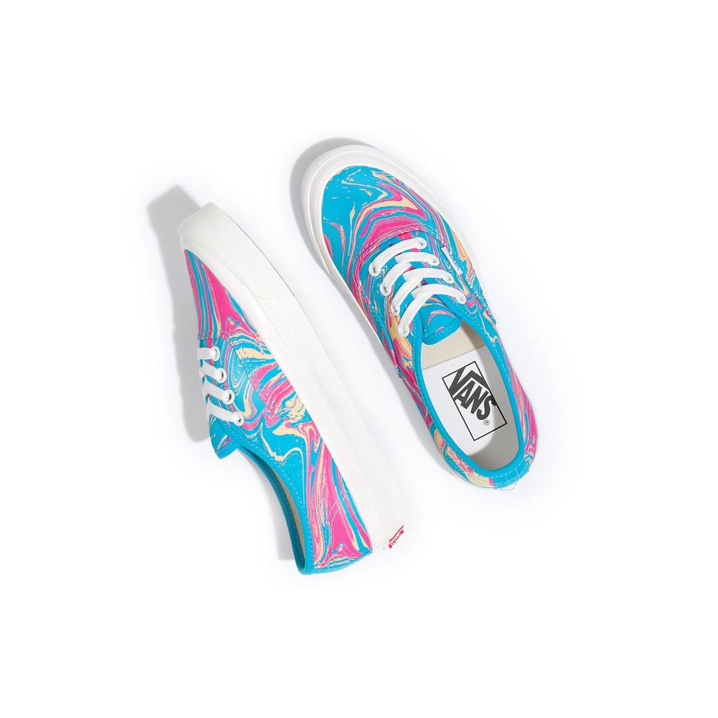 Vans Authentic 44 Dx Trendy Pattern Casual Low-Top Skate Shoes Unisex Sneaker Blue Pink VN0A5KX4AWO