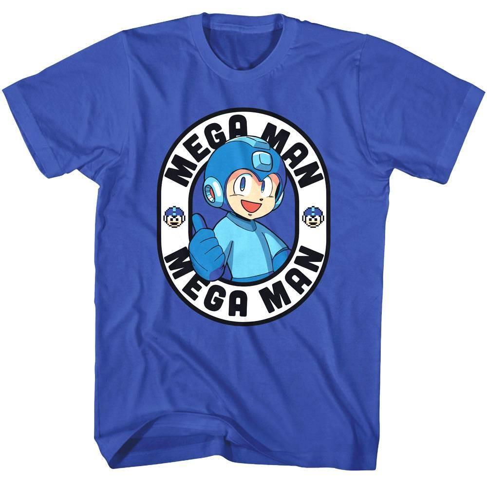 Megaman Big Thumbs Up Men T Shirt XXXL