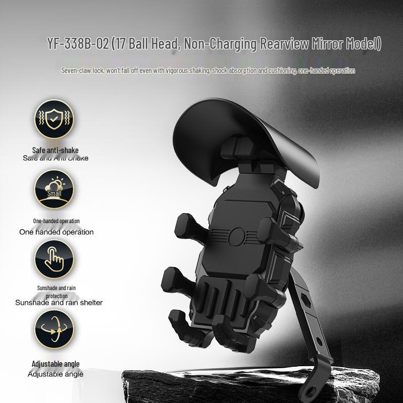 Wireless Fast-Charging Motorcycle & Scooter Phone Holder