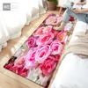 Floral Rug Runner Bedroom Bedside Mat  Kitchen Mat Colorful Rose Carpet Living Room