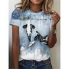 Women's Tee - Orca & Boat Watercolor Graphic, Dreamy Ocean Design for Casual Daily Wear