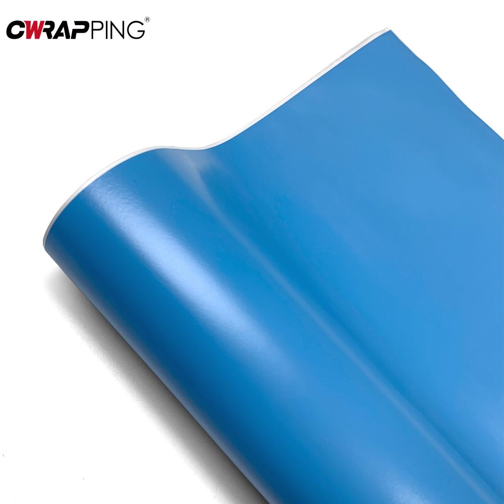 Motorrad-Modifikationsaufkleber Himmelblau Matt Vinylfolie Wasserdicht und Kratzfest Kreativ Selbstklebend Autozubehör