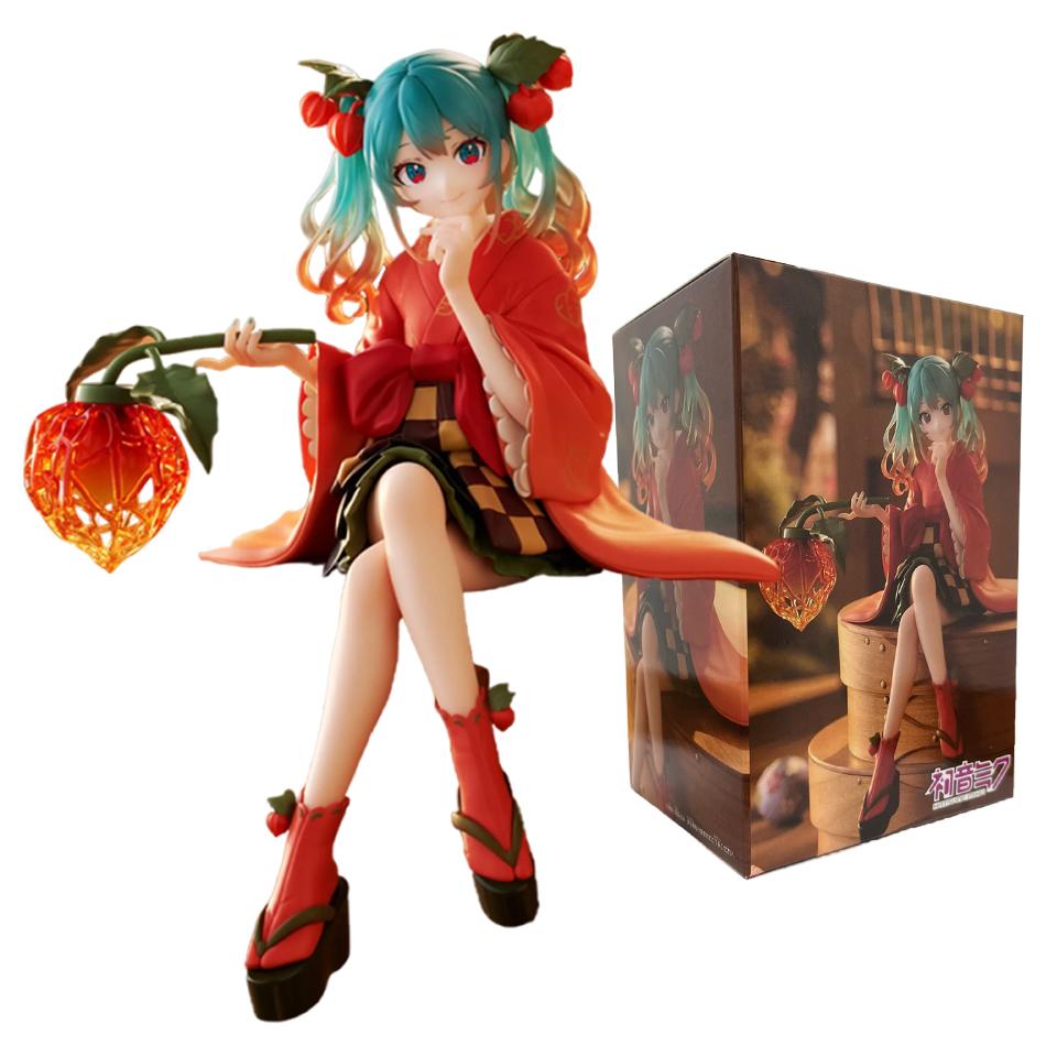 Animation Popular King Hatsune Miku Handmade PVC Model Hatsune Miku Desktop Decoration Ornaments Animation Surroundings Toys