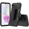 Compatible with Samsung Galaxy A35 Case, with Belt Clip Holster Heavy Duty Rugged Shockproof Full Body Protection Kickstand Cover for Samsung Galaxy