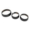Dashboard Knob Trim Set for MINI F55 F56 F57 Carbon Fiber Look 3 Piece ABS Interior Control Panel Detail for Air Conditioner Area