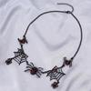 Spider Web Necklace Spider Pendant Necklace Punk Necklace Chain Jewelry Decor