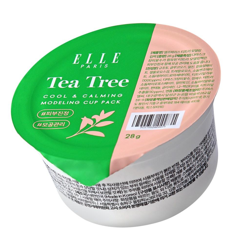 ELLE PARIS Aesthetic Cup Modeling Mask Tea Tree & Cool, 1 pc
