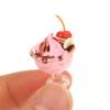1Pcs Dollhouse Simulation Cherry Cream Cup Ice Cream Cup Mini Model Ornament Toy Dollhouse Miniature Accessories Decoration Toy