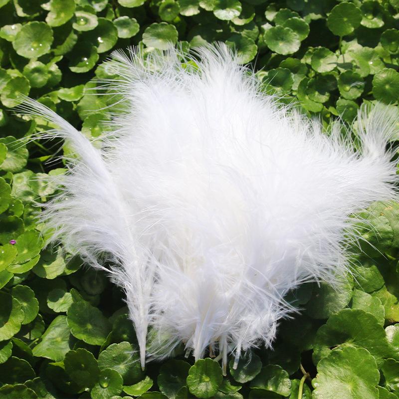 50Pcsdiy Color Feather Full Fleece Turkey Feather Clothing Antique Headdress Pet Toy Handicraft Decoration