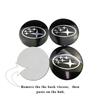 4pcs 56mm Car Wheel Center Hub Caps Sticker for Subaru Outback Legacy Forester Impreza Tribeca WRX BRZ STI Accessories