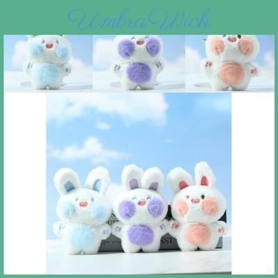 Soft And Cuddly Plush Rabbit Keychain Doll Cartoon Animal Figure For Kids