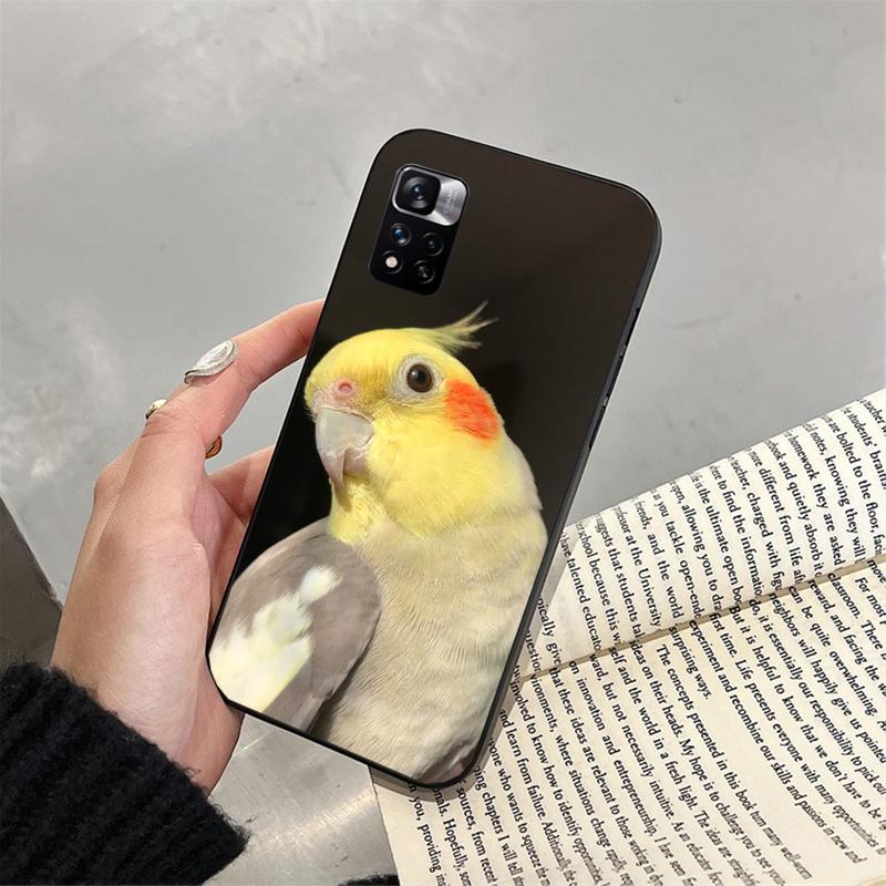 Phone Case For Xiaomi Redmi note 14 Pro 14 13 12 11 10 Pro 14S 12S 11S Redmi 14C 13C 10 Cockatiel bird