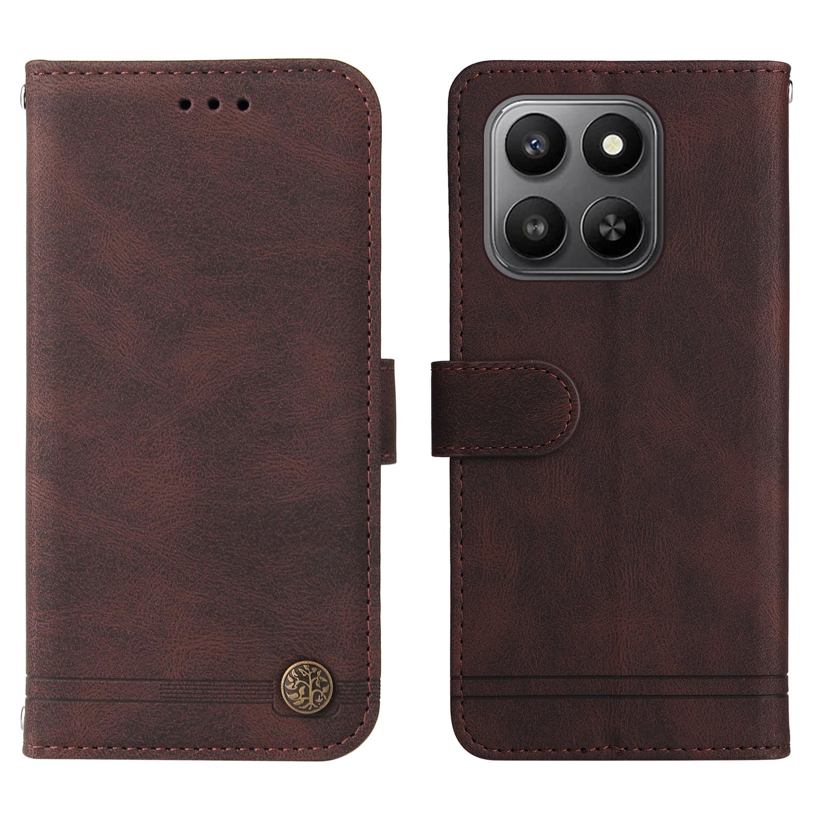 

Для Honor 400 Смарт Кожаные Чехлы-Кошельки Кожаный Чехол для Телефона С Подставкой и Ремешком Brown