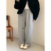 Egg South Korea Letters Floral Print Casual Jumpsuit Women's Fashion All-Matching Jogger Pants Fleece-lined Casual Sweatpants Women's Fashion Pants