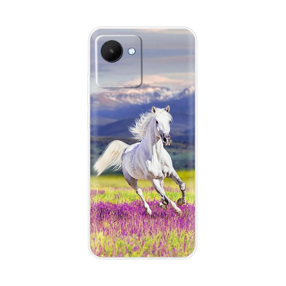 Etui Torba na Telefon Komórkowy Do Realme C30 Etui RealmeC30S Pokrowiec Do OPPO Realme C30S C30 s RealmeC30 Miękki Przezroczysty Silikonowy Tylny Pokrowiec