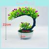Plastic Crescent Shape Rose Bonsai Potted Plant For Indoor Garden And Gift Ideas