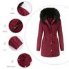 Women Warm Hooded Long Winter Parka Coat Fleece Lined Padded Thickened Military Puffer Jacket Faux Fur Overcoat Casual Fashion Outerwear New