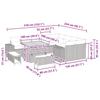 Garden Sofa Set with Cushions 12 Pcs Beige and Light Grey