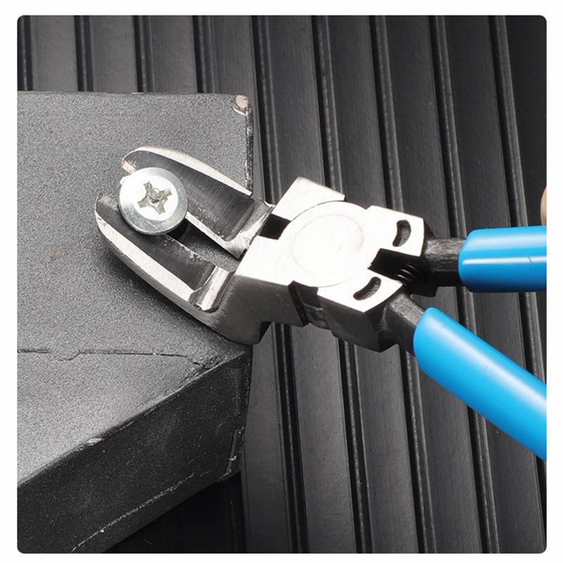 Multifunkční diagonální kleště, kleště na sponky do auta, kleště na utahování nýtů do auta, kleště na odizolování drátů, sponky, šroubovák, nástroj na odstraňování