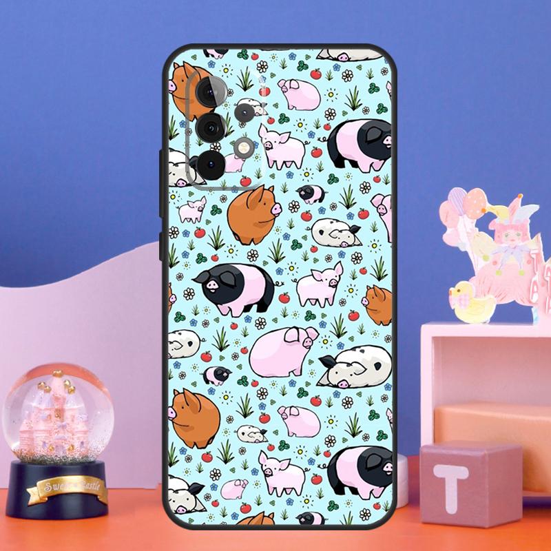 

cute pig Case For Samsung Galaxy A56 A36 A26 A16 A06 A13 A33 A53 A15 A35 A55 A34 A54 A52 A12 A32 A17 Samsung A72