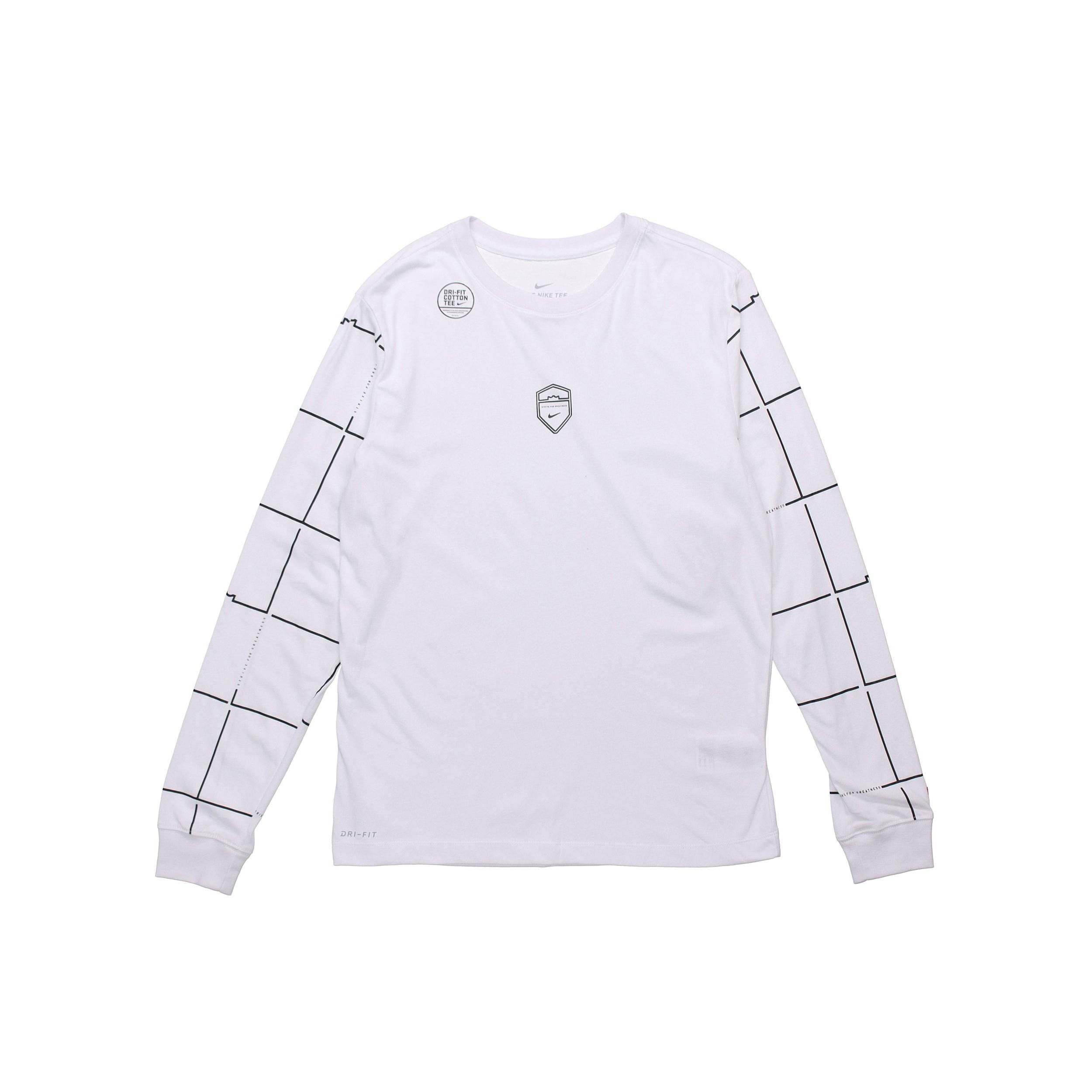 Nike Dri-FIT LeBron Long-sleeve TEE Men White Men s CD0926-121 L