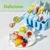 Popsicle Molds Silicone 4/6/10 Cavity Popsicle Trays Freezer Homemade Ice Cream Molds BPA Free Ice Pop Easy Release Mold