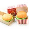Simulation Burger Stress Relief Toy Stress Ball 3D Squishy Hamburger Tpr Decompression Squeeze Ball Sensory Gifts Party Adults