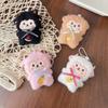 Soft Fluffy Plush Sheep Keychains Cute Embroidery Fruit Bow Design Great For Backpack Decor Gifts For Kids And Friends
