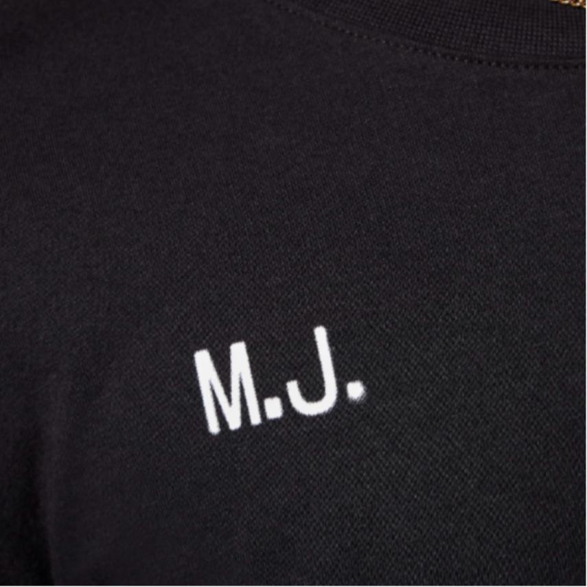 Jordan MJ Letter Print Comfortable Casual Crew Neck Long Sleeve T-Shirt Kids Tops Black HQ7115-010