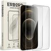2x Tempered Glass for iPhone 12/12 Pro, ERBORD 9H Hard Glass, Glass