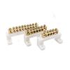 High Bridge Type White Terminal Block with Grounding, 8x13 and 7x11 Zero Rows
