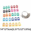30pcs Portable Key Organizer Iron Split Ring Key Labels Multi Keys Holder Keychain  Houses