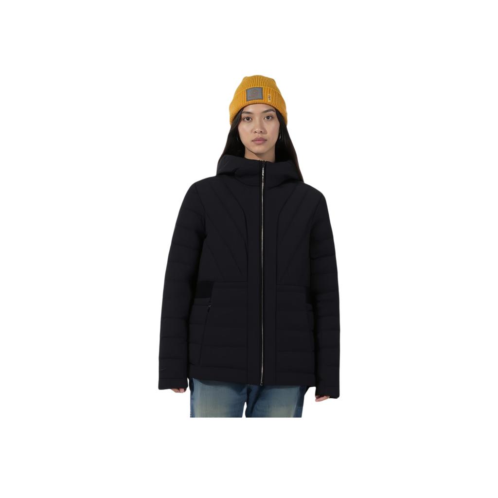 Anta Champion All-Weather Series Warm Hooded Sports Comfortable Casual Simple Down Jacket Women outerwear Basic-Black 162510910-2