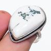 Natural Tree Agate Gemstone 925 Sterling Silver Jewelry Ring Size 9.5 M3D52