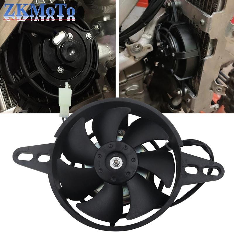12V Motorcycle Cooling fan Oil Cooler Engine Electric Radiator For Honda Yamaha Suzuki KTM Kawasaki ATV Motocross Accessories
