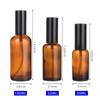 1 Stück 30ml 50ml 100ml Bernstein Reise Nachfüllbare Flasche Glas Sprühflasche Parfümflasche Sprüher Zerstäuberflasche Ätherisches Öl Flasche