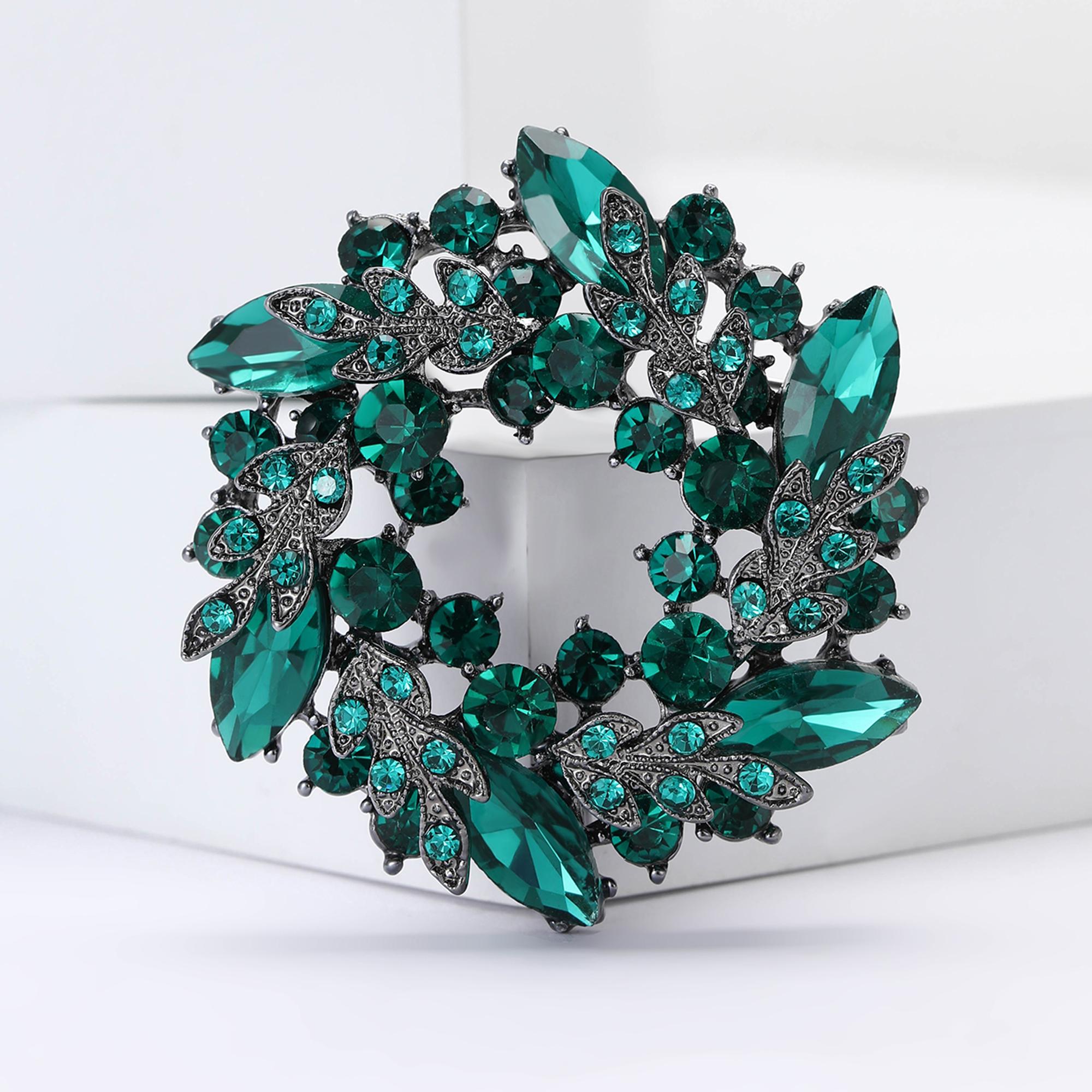 

Брошь-венок со стразами для женщин, унисекс, с драгоценными камнями, в виде колоса пшеницы, стеклянная, в виде растения, булавка для мероприятия, вечеринки, украшение для рюкзака, аксессуары для одежды