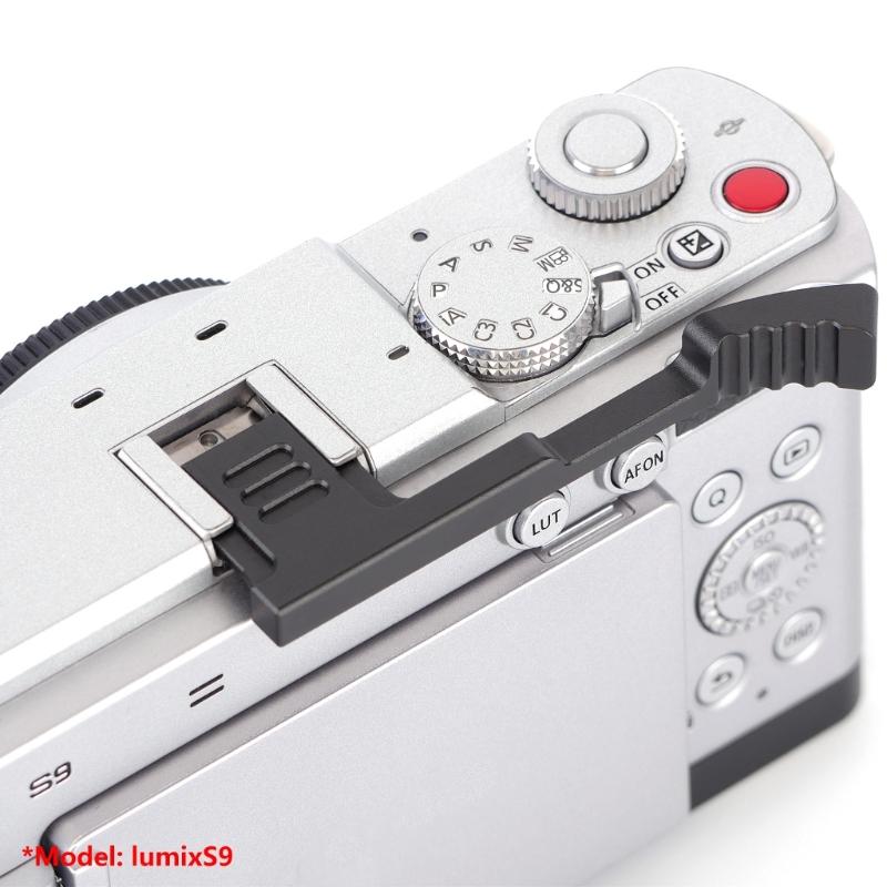 Lightweight Hot Shoe Thumb Grip Rest AntiSlip Design Compatible for S9 Cameras NonObstructive Controls Accessories