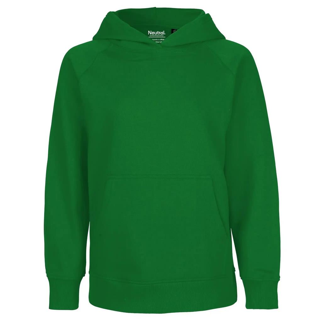 Neutral Childrens/Kids Plain Hoodie