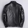 CNPLOPANSS Genuine Leather Motorcycle Sheepskin Cowhide Leather Rider Business Solid Cold Weather Plus Size Men's Jacket, Jacket, Jacket, Leather,