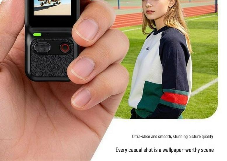 Pocket HD Gimbal Camera: 90° Rotating, Anti-Shake, Outdoor, Handheld for Cycling & Vlogs