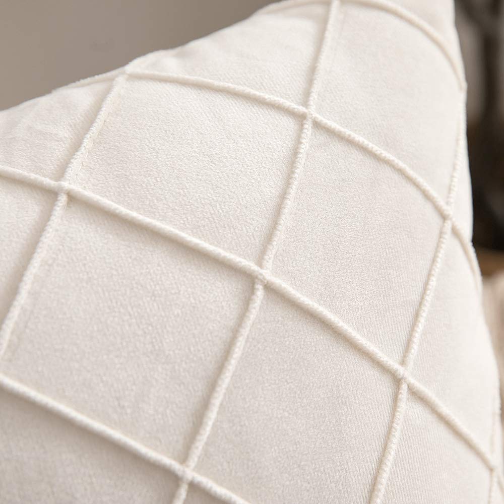Plaid Velvet Cushion Cover 30x50 45x45cm Decorative Pillow Cover for Sofa Living Room Decor Pillow Case Luxury Cushion