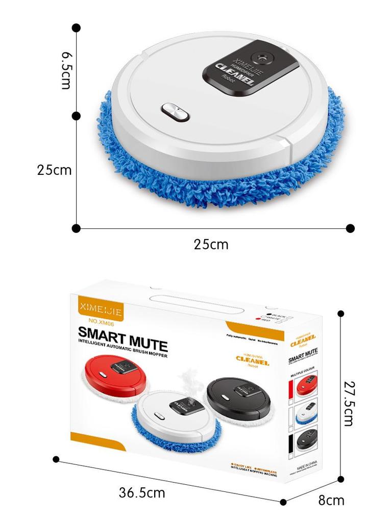 Inteligentný tichý robot 3 v 1 na vysávanie a mopovanie s USB