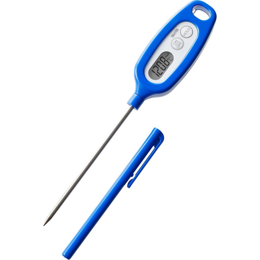 Tanita TT-508N BL Termometr sztyftowy do gotowania, Wodoodporność IPX7, -50~250°C, Niebieski, Zapamiętuje zmierzoną temperaturę, Termometr sztyftowy