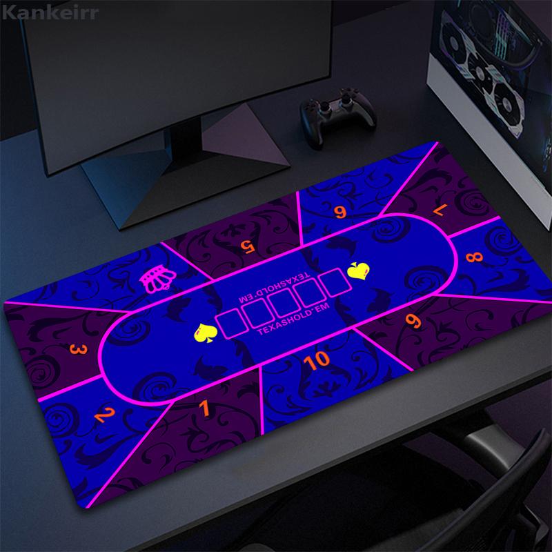 50x100cm Professional Poker Mat Texas Holdem Pokers Tablecloth Portable Rubber Waterproof Poker Table Cover Board Desk Game Mat