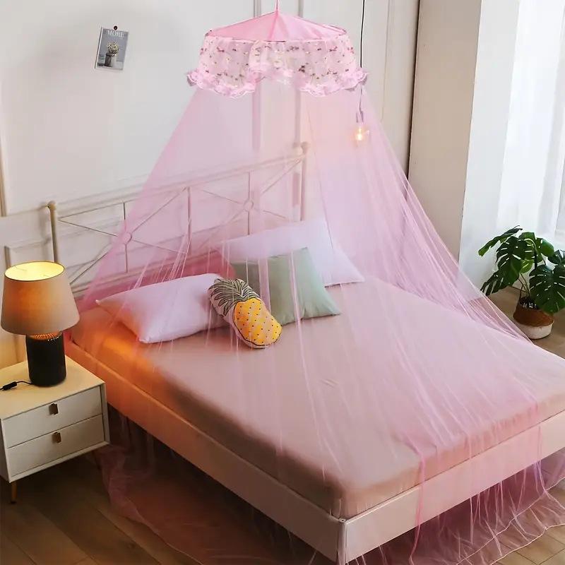 Princess Elegant Interior Decoration Mosquito Net Hanging Dome Palace Wind Surface Installation Tent Shading Net