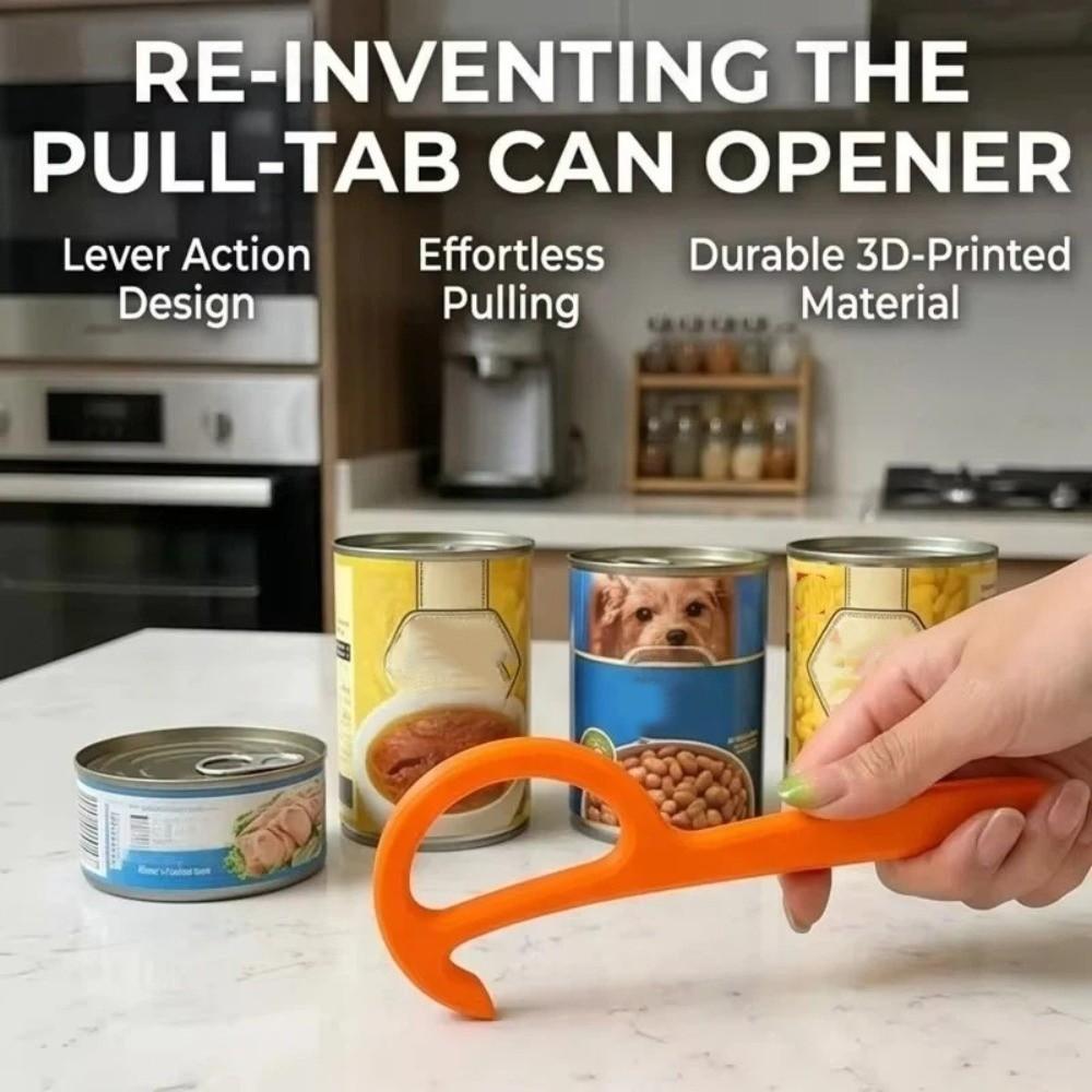 Ergonomic Handle Manual Can Opener 3D Printed Jar Remover Lightweight Can Opening Tool Restaurant