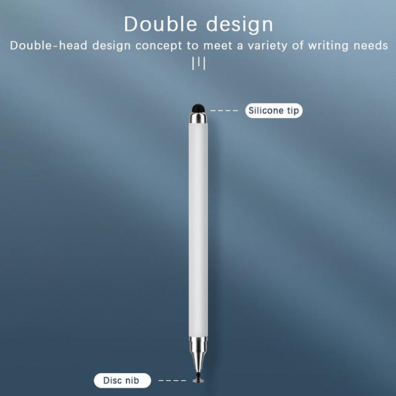 2 i 1 Universal Stylus Penn For Nettbrett Mobiltelefon Pad Tilbehør Tegne Nettbrett Kapasitiv skjerm